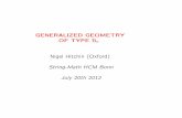 GENERALIZED GEOMETRY OF TYPE Bn - hcm.uni-bonn.de · GENERALIZED GEOMETRY OF TYPE Bn Nigel Hitchin (Oxford) String-Math HCM Bonn July 20th 2012 1