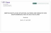 WIRTSCHAFTLICHE SITUATION, NUTZEN UND EINSATZ VON ... · Biopharmazeutika werden in Deutschland aber noch nicht immer optimal eingesetzt was sich z. B. in hohen Zahlen unbehandelter