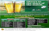 Rugby World CUP 2019 TM, JAPAN Watch the rugby games in ... · Watch the rugby games in sky lounge /45. F. 5:00p.m.～11：30p.m. TV. 放映 スケジュール. TV BROADCAST