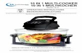 10 in 1 multi-cooker 10 in 1-multikocher - profi-pumpe.de · 1. introDuction We would like to congratulate you on the purchase of our hot multi cooker. We appreciate your trust. That‘s