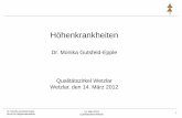 Dr. Monika Gutsfeld-Epple Qualitätszirkel Wetzlar Wetzlar ... · Europa > 40 Millionen pro Jahr weltweit > 100 Millionen pro Jahr davon ca 40 Millionen pro Jahr in extremen Höhen