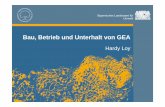 Bau Betrieb und Unterhalt von GEA Weilheim - wwa-wm.bayern.de · Bau, Betrieb und Unterhalt von GEA Einflussnahme über EWS: 1.Prüfung Entwässerungsplan 2.Arbeiten an GEA nur durch