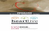 PROGRAMM · PROGRAMM 20.-22.11.2019 · Carl Benz Arena · Stuttgart KONGRESS FÜR INTERVENTIONELLE HERZMEDIZIN Deutsche Gesellschaft für Kardiologie – Herz- und Kreislaufforschung