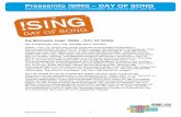 Presseinfo !SING – DAY OF SONG · !SING – DAY OF SONG besteht aus drei Teilen: !SING TWINS, dem internationalen Chortreffen, !SING CITY – Millionen singen metropolenweit mit,