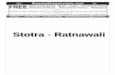 Stotra - Ratnawali - dwarkadheeshvastu.com · Stotra - Ratnawali. Visit Dwarkadheeshvastu.com For FREE Vastu Consultancy, Music, Epics, Devotional Videos Educational Books, Educational