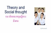 Theory and Social thought แนวคิดและทฤษฎีทางสังคม · Positivism and Idealism) ซึ่งน ามาสร้างทฤษฎีองค์การสังคมเชิงหน้าที่ขึ้น