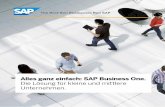 Alles ganz einfach: SAP Business One. Die Lösung für ... · Alles ganz einfach: SAP Business One. Inhalt SAP Business One ERP-Lösung Die wichtigsten Einsatzgebiete Vertrieb Finanzwesen