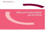 Reumatoïde artritis - azturnhout.be Artritis.pdf · Reumatoïde artritis kan sluipend beginnen of plotseling ontstaan. Het is een chronische aandoening, waarbij gewrichtsontste-kingen