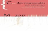 M 2017 - lille.archi.fr · carnet des nouveautés de la bibliothèque mars 2017 Sciences sociales cotes 1, 2, 3 Un monde d’inégalités Bertrand Badie et Dominique Vidal (dir.)