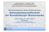 Wasserversorgung in Berlin und Brandenburg ... - gci-kw.de · GCI GmbH 10 Grundwasser Consulting Ingenieurgesellschaft Tagung Wasserversorgung im Land Brandenburg, 01.12.2009 Rohwasserbeschaffenheit