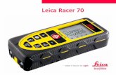 Leica Racer 70 · unei pene de curent datorate măsurilor de siguranţă folosite (de exemplu, comutator al limitei de siguranţă), nu poate apărea nicio pagubă. Pornirea/oprirea