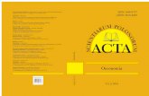 ISSN 1644-0757 - ACTA SCIENTIARUM POLONORUMacta_oeconomia.sggw.pl/pdf/Acta_Oeconomia_15_1_2016.pdf · Oeconomia 15 (1) 2016 son to conventional or competing offers” [Peattie 1995].