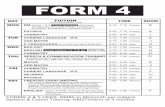 Form 4 Time Table for Website - edusmart.com.myedusmart.com.my/wp-content/uploads/2018/11/Form-4-Time-Table-for... · SCORE ‘A’ SPM BM Kertas 1 & 2 2 guru teamwork Karangan E