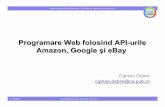 Programare Web folosind API-urile Amazon, Google şi eBay. Programare web/curs10.pdf21.05.2009 Curs Programare Web, anul 4 C5 – Curs 10 Universitatea Politehnica Bucuresti - Facultatea