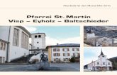 Pfarrei St. Martin Visp – Eyholz – Baltschieder · Pfarrei St. Martin Visp – Eyholz – Baltschieder Pfarrblatt für den Monat Mai 2015
