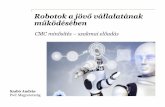 Robotok a jövő vállalatának működésébenvtmsz.hu/fileadmin/vtmsz/CMC_informaciok/CMC_eloadasok/2018_CMC_ea... · rendszer Forrás rendszerek / ERP Excel Sheet ERP adat manipuláció