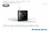 AE1500 Frågor Kontakta Philips - produktinfo.conrad.com · SV 7 4 Använda den bärbara radion Lyssna på radio Kommentar • För optimal mottagning drar du ut antennen helt eller