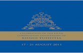 FIFTH CORONATION ANNIVERSARY OF KIINGI TUHEITIA Programme 2011.pdf · FIFTH CORONATION ANNIVERSARY OF KIINGI TUHEITIA 3 e nga mana, e nga reo, e nga karangaranga katoa, tena koutou.