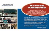 Access Alameda · • Mga serbisyo na pagbibiyahe para sa mga taong may kapansanan na iniuutos ng Americans with Disabilities Act (ADA) gaya ng East Bay Paratransit, Union City Paratransit