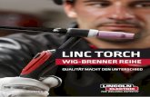 Linc Torch WIG-Brenner Reihe · Linc Torch Premium – Premium Die Linc Torch Premium (LTP) Reihe verbessert unser aktuelles Angebot an WIG-Brennern, durch eine bessere Leistung für