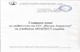 ОСНОВНО - vaprilov-ruse.comvaprilov-ruse.com/wp-content/uploads/2016/10/god.-plan-2016_2017g.pdf · По всички предмети в прогимназиален етап