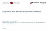 Opportunités d’investissement au Maroc · Accord en cours avec le Canada . Accord d’Association avec l’Union Européenne (1996) Depuis 2008, le Maroc bénéficie du Statut