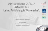 DBV-Newsletter Lehre Ausbildung Wissenschaft - badminton.de · Deutscher Badminton-Verband e.V. Hannes Käsbauer Bundestrainer Wissenschaft/Bildung Referatsleiter Lehre & Ausbildung.