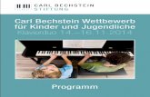 Carl Bechstein Wettbewerb für Kinder und Jugendliche ... · Tarantella für zwei Klaviere 11:00 Luka Hörnig Moritz Hörnig Valery Gavrilin Walzer aus Sketches Antonín Dvorák Slawischer