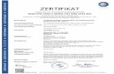 ZERTIFIKAT - Te-Pro d.o.o.te-pro.net/wp-content/uploads/2015/10/DIN-EN-1090-Zertifikate_2016-09.pdf · in Übereinstimmung mit EN 1090-1, Tabelle B.1 zum Schweißen von Stahltragwerken