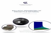 BALLISTIC PROPERTIES OF PROJECTILE MATERIAL · DMS3 2.225A In collaboration with Com poshield A/S BALLISTIC PROPERTIES OF PROJECTILE MATERIAL Autumn 2016 Depa rtment of Mechanical