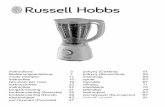 instructions - Russell Hobbs · 2. Grip the bottom of the blade unit with the other hand. 3. Turn the blade unit clockwise till it comes loose from the jug base. 4. Carefully, pull