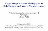 (Job Design and Work Measurement)€¦ · Бүтээгдэхүүний стратеги: •Ур чадвар •Авьяас билэг •Материал •Аюулгүй байдал