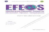 ÖZET BİLDİRİ KİTABIi I. Uluslararası Ekonomi, Finans ve Ekonometri Öğrenci Sempozyumu (EFEOS) ÖZET BİLDİRİ KİTABI Editörler Doç. Dr. Veli YILANCI Prof. Dr ... ii I.