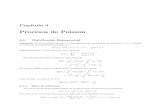 Procesos de Poisson - CIMATjortega/MaterialDidactico/modestoI11/Poisson.pdf · Cap tulo 4 Procesos de Poisson 4.1. Distribuci on Exponencial De nici on 4.1 Una variable aleatoria