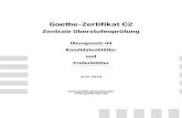 Goethe-Zertiﬁkat C2 · ZOP TEXTERKLÄRUNG Aufgaben Zeit: 90 Minuten I. Fragen zum Textinhalt Bitte lesen Sie Fragen und Text sorgfältig durch. Beantworten Sie dann die folgenden