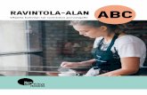 Ravintola-alan aBC · RAHAN TARVE Eur Aineettomat hyödykkeet perustamismenot 380 muut osakassopimus, anniskeluluvat ym 2 000 Koneet ja kalusto atk 500 hankittavat tuotantovälineet
