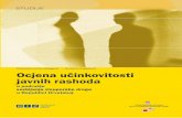 Ocjena učinkovitosti javnih rashoda u području suzbijanja · “Analiza javnih rashoda za praćenje ostvarivanja ciljeva u području suzbijanja zlouporabe droga u Republici Hrvatskoj”