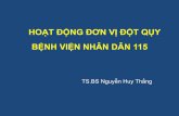 HOẠT ĐỘNG ĐƠN VỊ ĐỘT QỤY BỆNH VIỆN NHÂN …hoidotquyvietnam.com/upload/images/1_ Báo Cáo đơn...TÍNH#CẤP#THIẾT# • Thành phố HCM với mô hình dân