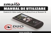 Smailo Duo Car Video -...Vă mulţumim că aţi achiziţionat Smailo Duo Car Video - Camera video pentru maşină, cu 2 obiective şi sensor G. Acest produs este caracterizat de o