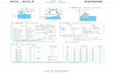 ACL ACLF呼び口径(A) ACL・ACLF 仕様 ・ 寸法 Specification Dimension