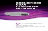 ECONÓMICOS SCAN CONVERTER HD/SD-SDI · 2017-10-12 · Scan converter HD/SD-SDI con Genlock Convert DVI Plus permiten a los estudios de televisión emitir de una forma fácil y económica