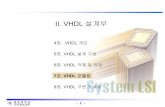 II. VHDL 설계부 - Egloospds5.egloos.com/pds/200704/11/49/ch7.pdf광운대학교-1-전자정보대학 II. VHDL 설계부 4장. VHDL 개요 5장. VHDL 설계구성 6장. VHDL 객체및타입
