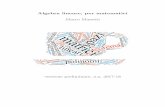 Algebra lineare, per matematici - uniroma1.itAlgebra lineare, per matematici Marco Manetti versione preliminare, a.a. 2017-18 Marco Manetti Dipartimento di Matematica \G. Castelnuovo"