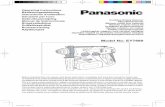 Model No: EY7880 - Panasonic...- 6 - Symbol meaning V Volts Direct current n 0 No load speed … min-1 Revolutions or reciprocation per minutes Forward rotation Reverse rotation Rotation