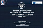 ERASMUS+ PROGRAMI ERASMUS STAJ HAREKETLİLİĞİ …erasmus.yasar.edu.tr/wp-content/uploads/2015/12/Erasmus... · 2015-12-14 · tutulacaklardır. Bu sınavlar Almanca, İngilizce,