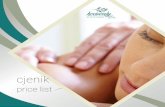 cjenik - Villa Andrea · aromaterapija / masaža, detoks s termo dekom i piling / aromatherapy/massage, thermal blanket detox treatment and peeling/ max 90’ 470,00 kn heavenly tretmani