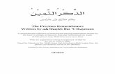 The Precious Remembrance - hijama & roeqia · The Precious Remembrance Written by ash-Shaykh Ibn ‘Uthaymeen A comprehensive collection of morning and evening supplications written