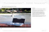 Tintometer - GHC Invest...Tintometer®- GHC Invest® 39 Vydání: 03/07 Photometer MiniDirect MiniDirect je malý, lehký, příruční fotome-trický systém osvědčené kvality