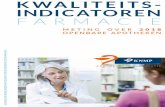 KWALITEITS- INDICATOREN FARMACIE · kwaliteits-indicatoren farmacie koninklijke nederlandse maatschappij ter bevordering der pharmacie meting over 2017 openbare apotheken apothekersorganisatie