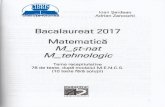 Bac 2017. Matematica M Stiintele naturii, M …cdn4.libris.ro/userdocspdf/721/Bac 2017. Matematica M...(Variante Bac,2la1) C2, O mullime admite 3l de submullimi nevide. Determinati